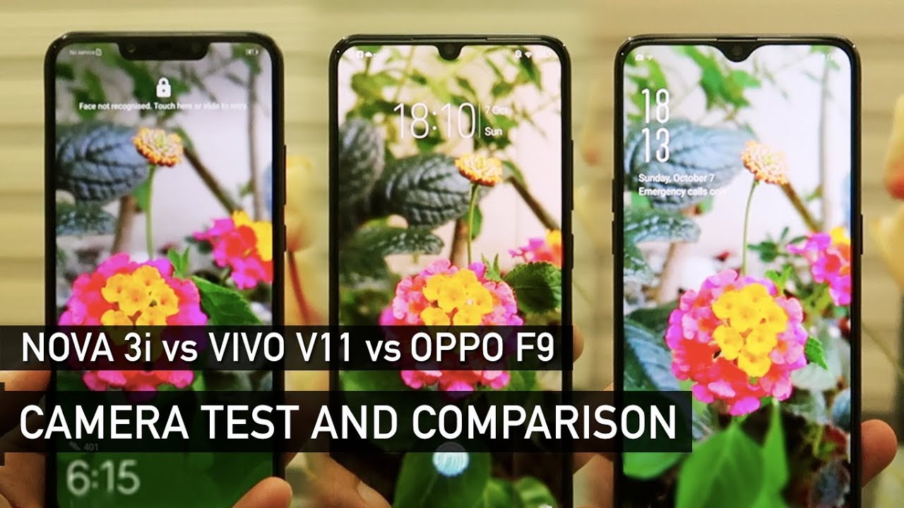 Huawei Nova 3i vs Vivo V11 vs Oppo F9 Camera Test | Zeibiz