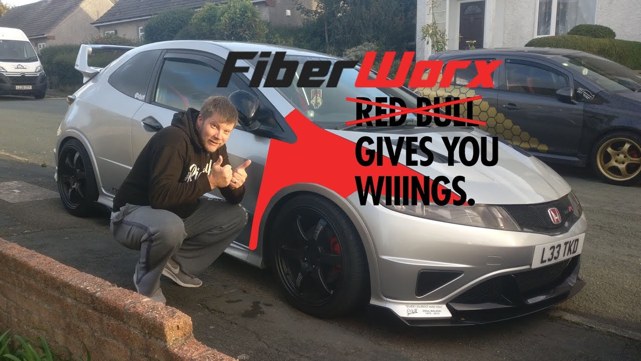 Fibreworx Mugen Wings instal | Honda Civic FN2 | 8th Gen Civic | CTR