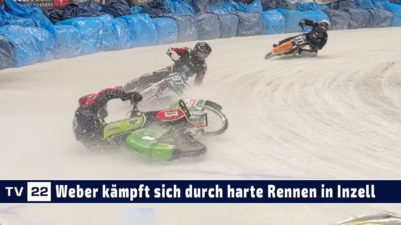 MOTOR TV22: Stürze & Comeback - Eishans Johann Weber bei der Eisspeedway WM Inzell 2026