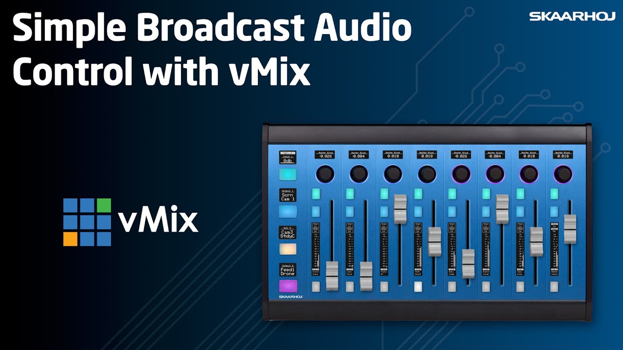 Broadcast Audio Control with vMix