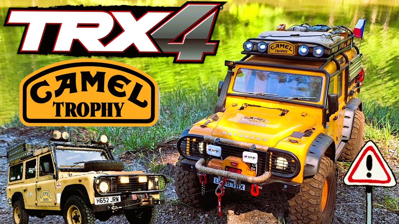 RC Traxxas TRX4 Defender camel trophy scale 1/10 danger 