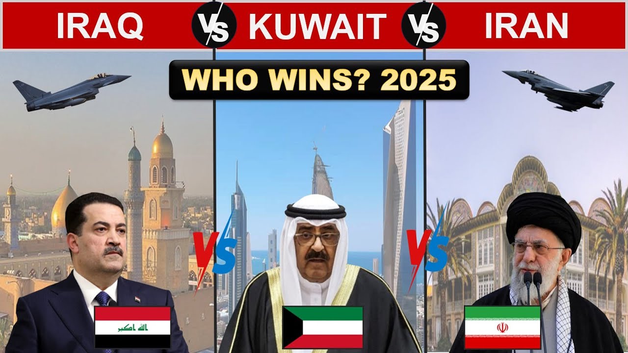 GULF TRIANGLE 2025: Iraq 🇮🇶 vs Kuwait 🇰🇼 vs Iran 🇮🇷 Military Power Ranked