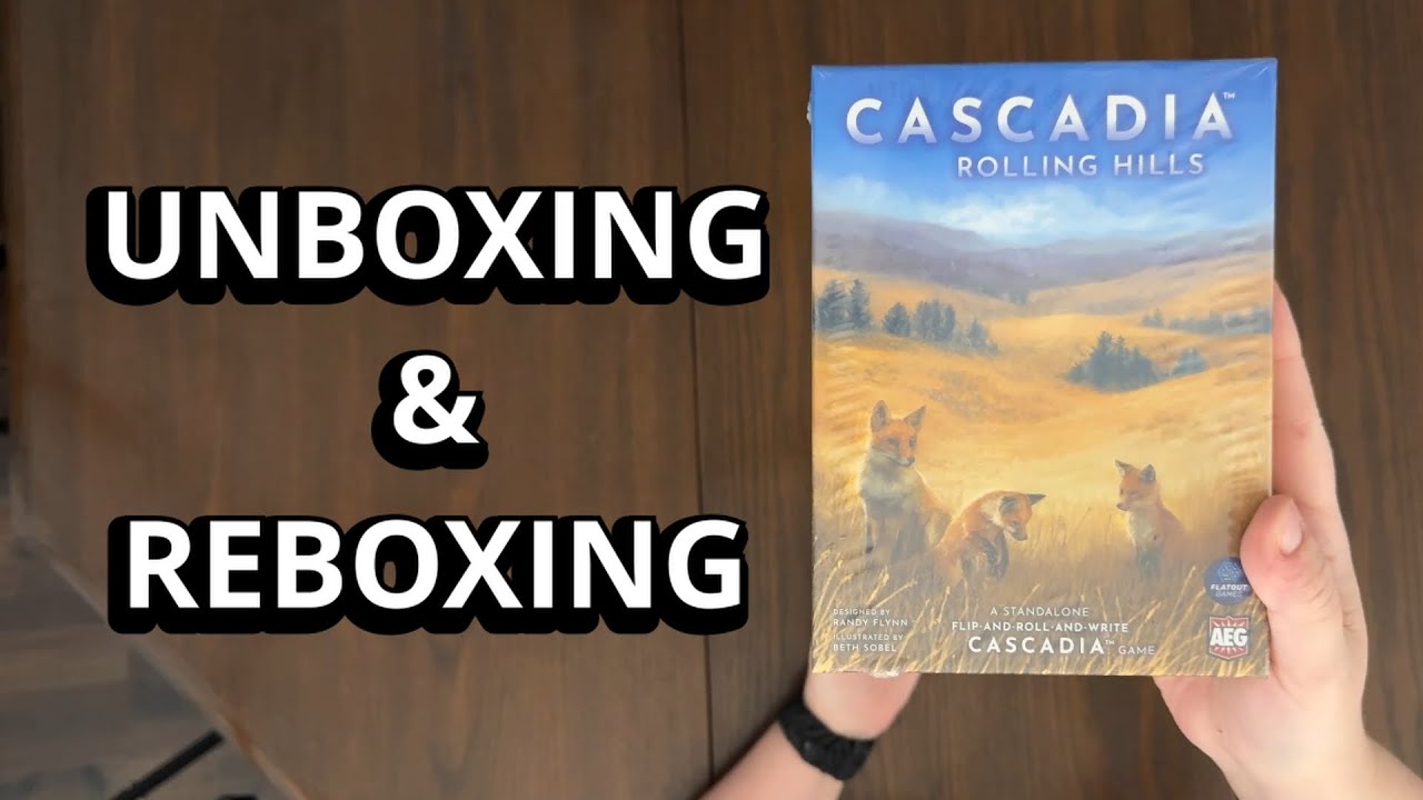 Cascadia: Rolling Hills - Flip, Roll & Write Unboxing & Reboxing - See What's In The Box
