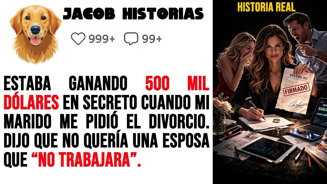 Mi Esposo me Pidió el Divorcio porque decía que no trabaja, sin saber que ganaba 500 mil dólares