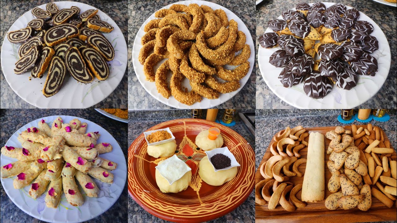جديد حلويات العيد👌حلوة دانون بدون بيض🥰أربعة أشكال بعجينة واحدة وبكمية أكثر من 140 حبة بلا طوابع