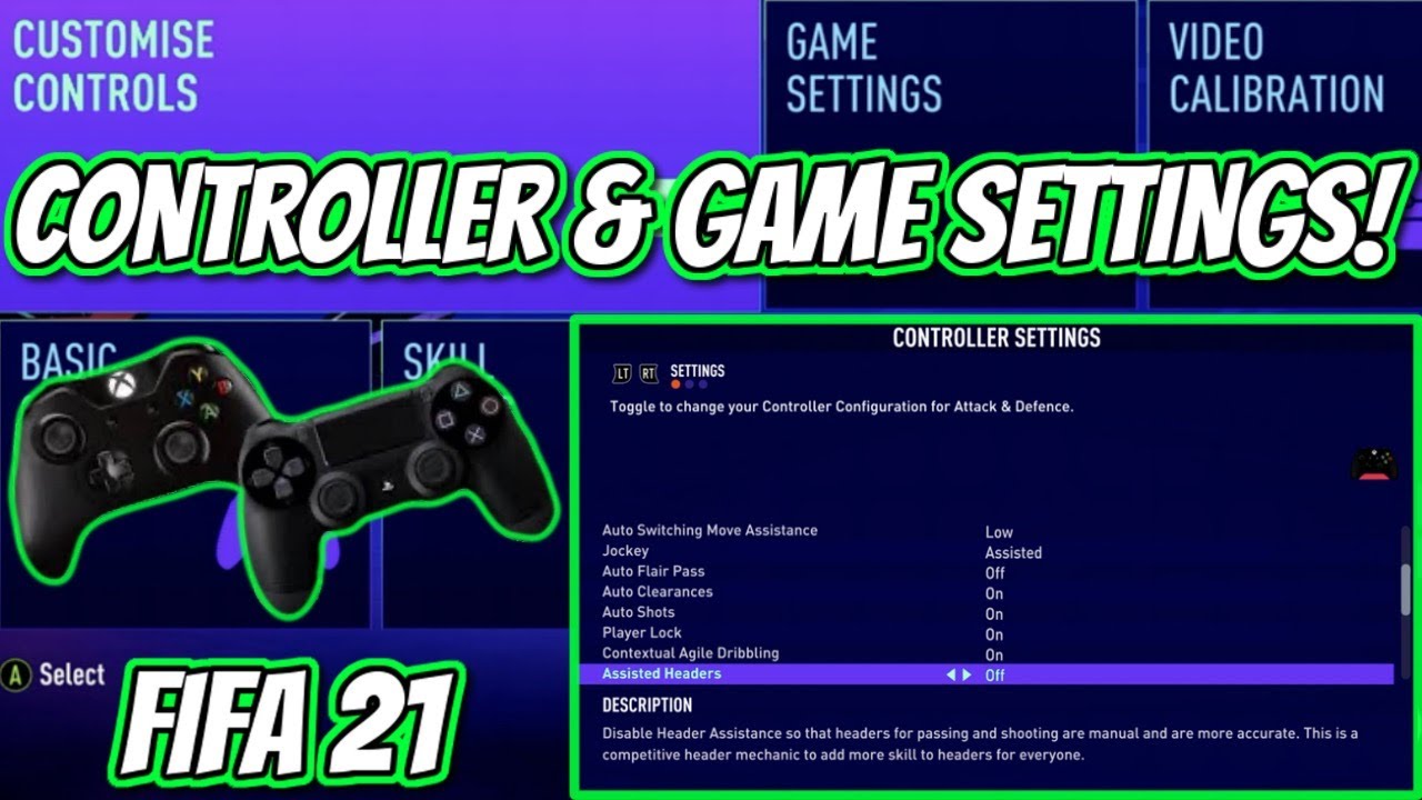 The BEST FIFA 21 Controller & Game Settings! - Xbox & Playstation