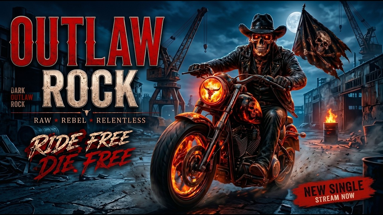 HELLFIRE RIDE ☠️🔥 DARK MOTORCYCLE ROCK ANTHEM | OUTLAW BIKER MUSIC