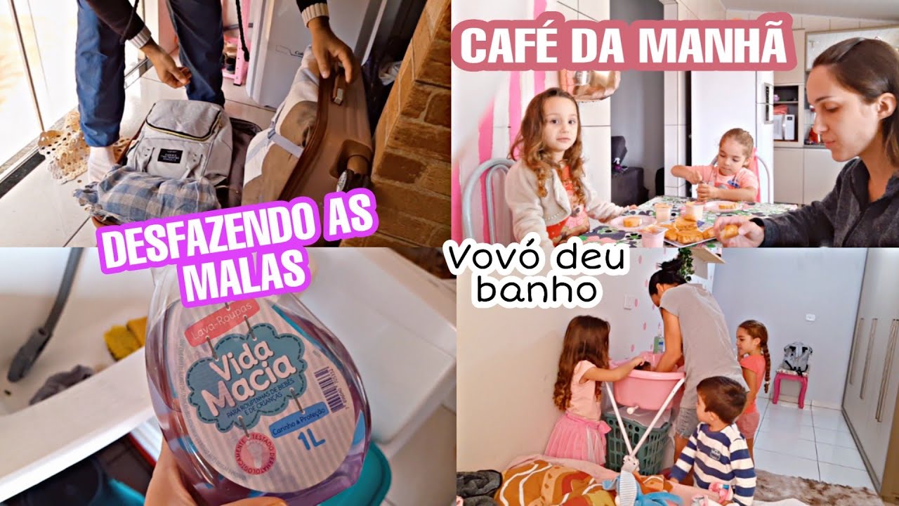 1° Dia em casa com recém nascido | Lavando tudo que usamos no hospital | Vovó deu banho na bebê