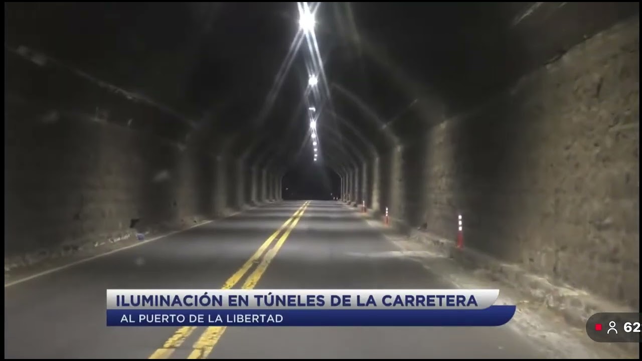 Iluminan túneles de la carretera Litoral. NH12