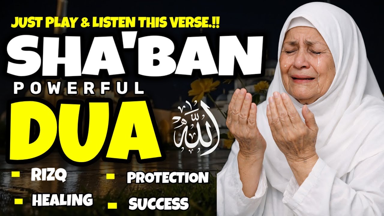 POWERFUL SHA'BAN PRAYER WILL BE BLESSED IN THE HOUSE OF WHOM GOD IS PATIENT- Sya'ban dua