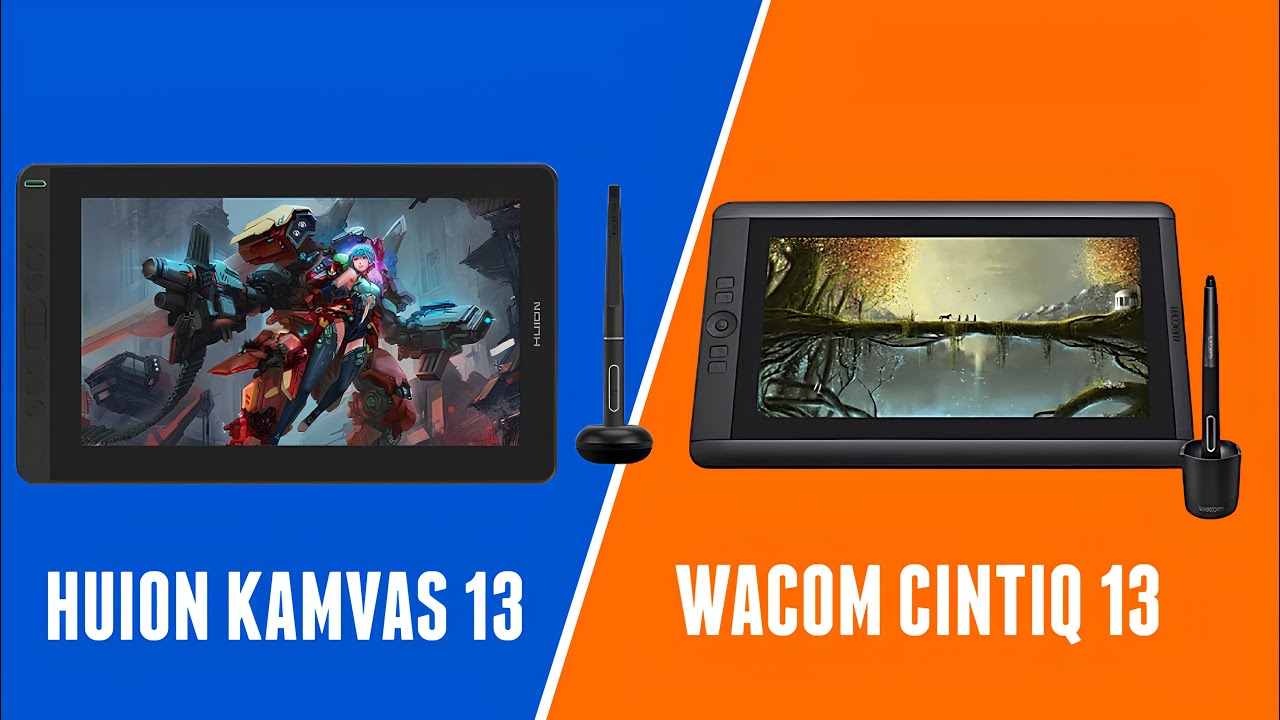 Сравнение Wacom Cintiq 13 и Huion Kamvas 13