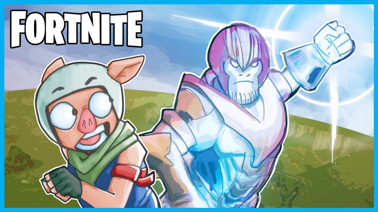 TRYING TO DEFEAT THANOS in Fortnite: Battle Royale! (Fortnite x Avengers Infinity Gauntlet Gameplay)