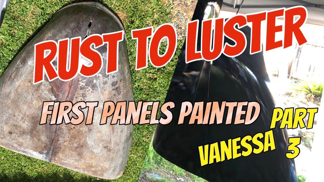Rust to luster. Vanessa gets some paint.Vanguard phase 1 build.