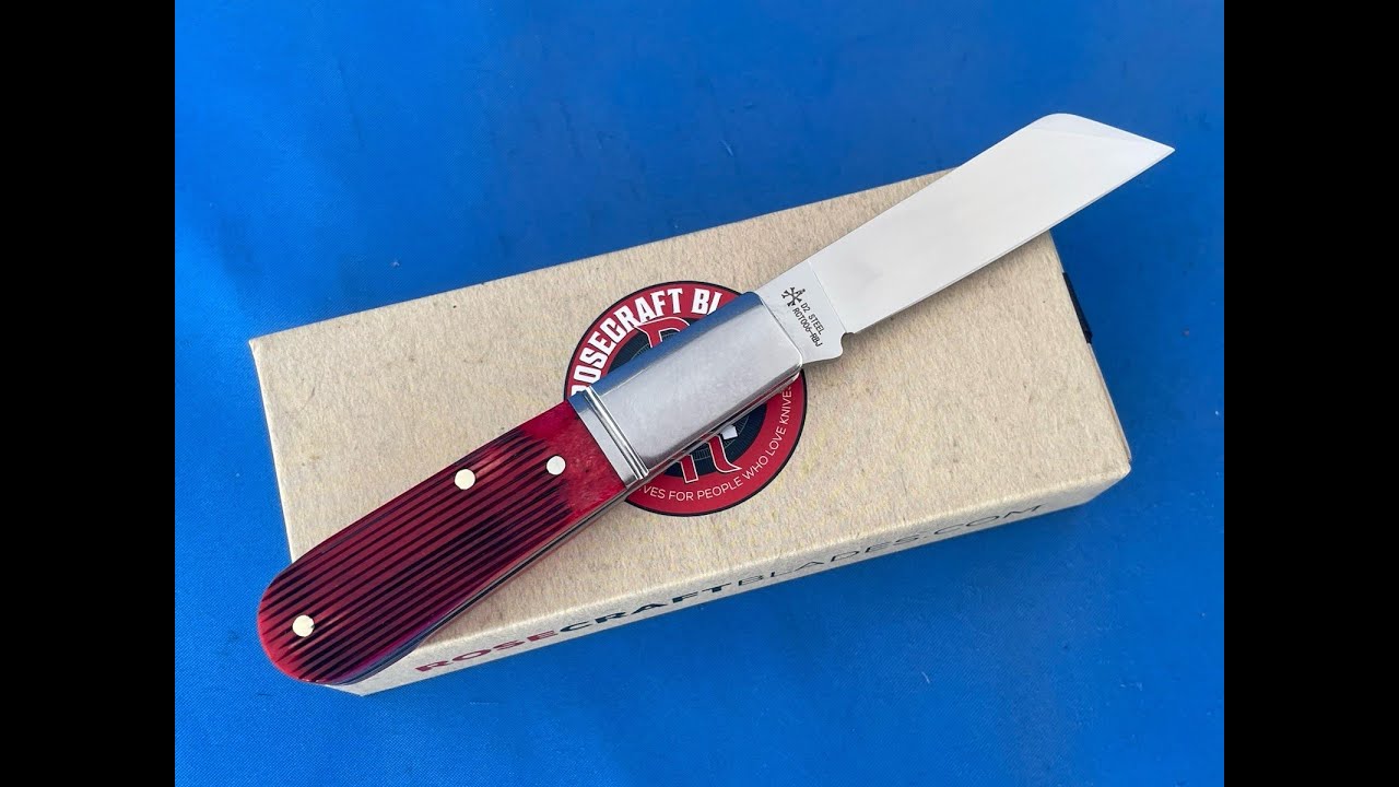 Нож Rosecraft Beaver Creek Barlow Red Barnboard Jigged Bone RCT006 RBJ @c.risnercutlery #карманны...