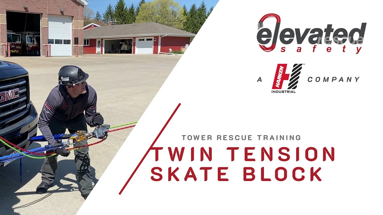Twin Tension Skate Block - Tower Rescue Training
