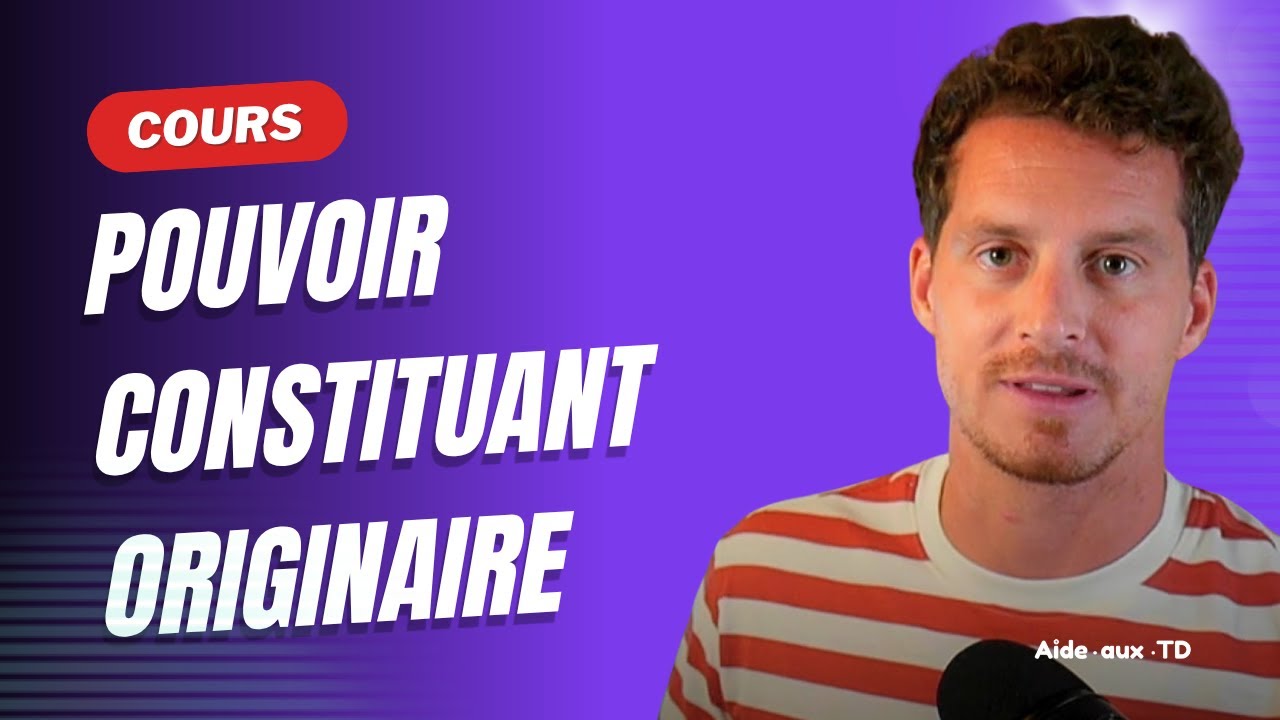 Le pouvoir constituant originaire