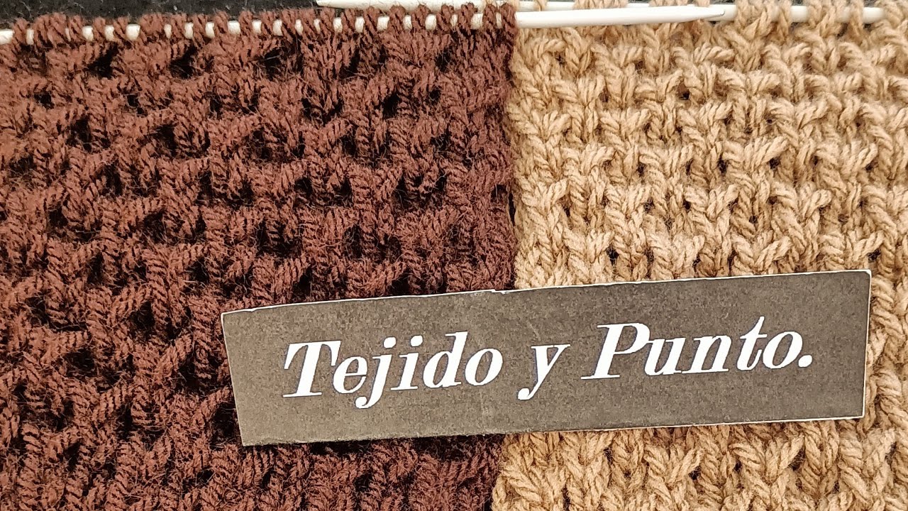 Tejido y Punto para sweter unisex. Tricot - Knitting.