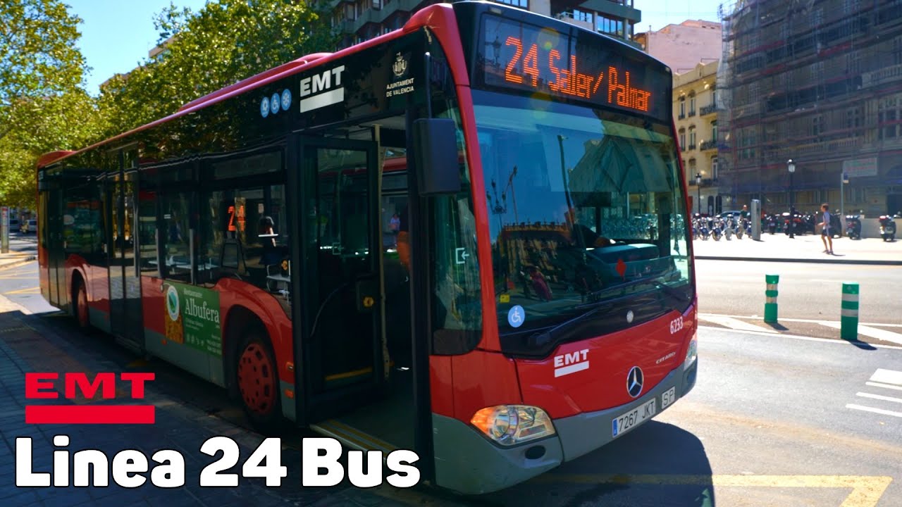 Автобус линии 24 - Валенсия, Испания - полное путешествие