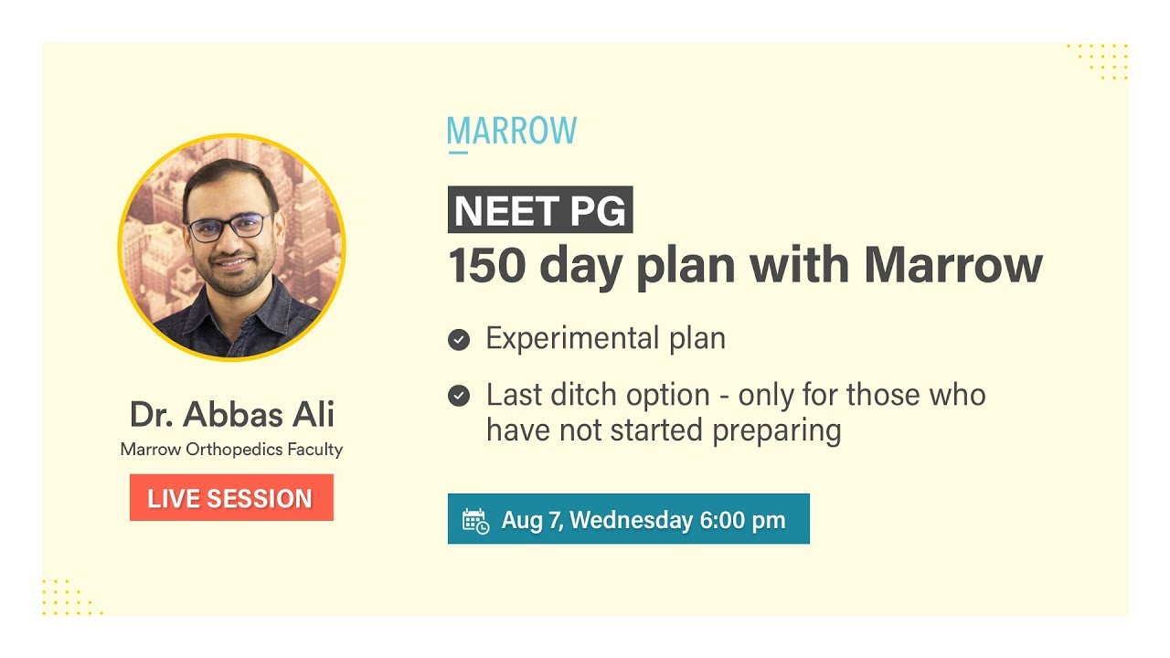 150 Day Plan with Marrow - for NEET PG