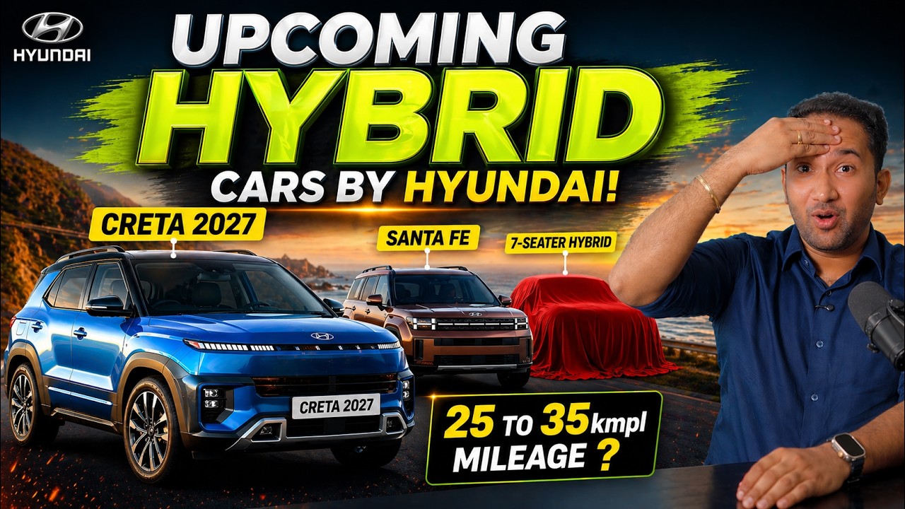 HYBRID Cars by Hyundai Launching Soon 🔥 Creta 2027 Hybrid + Santa Fe Hybrid + 7 Seater ? 🤯