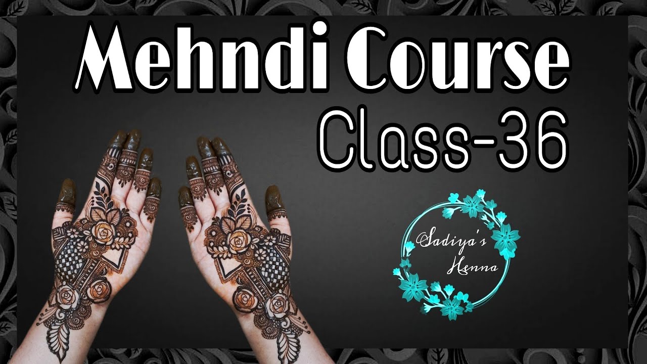 Mehndi class 36 | Easy front hand mehndi design | palm mehndi design |Mehndi tutorial |mehndi course