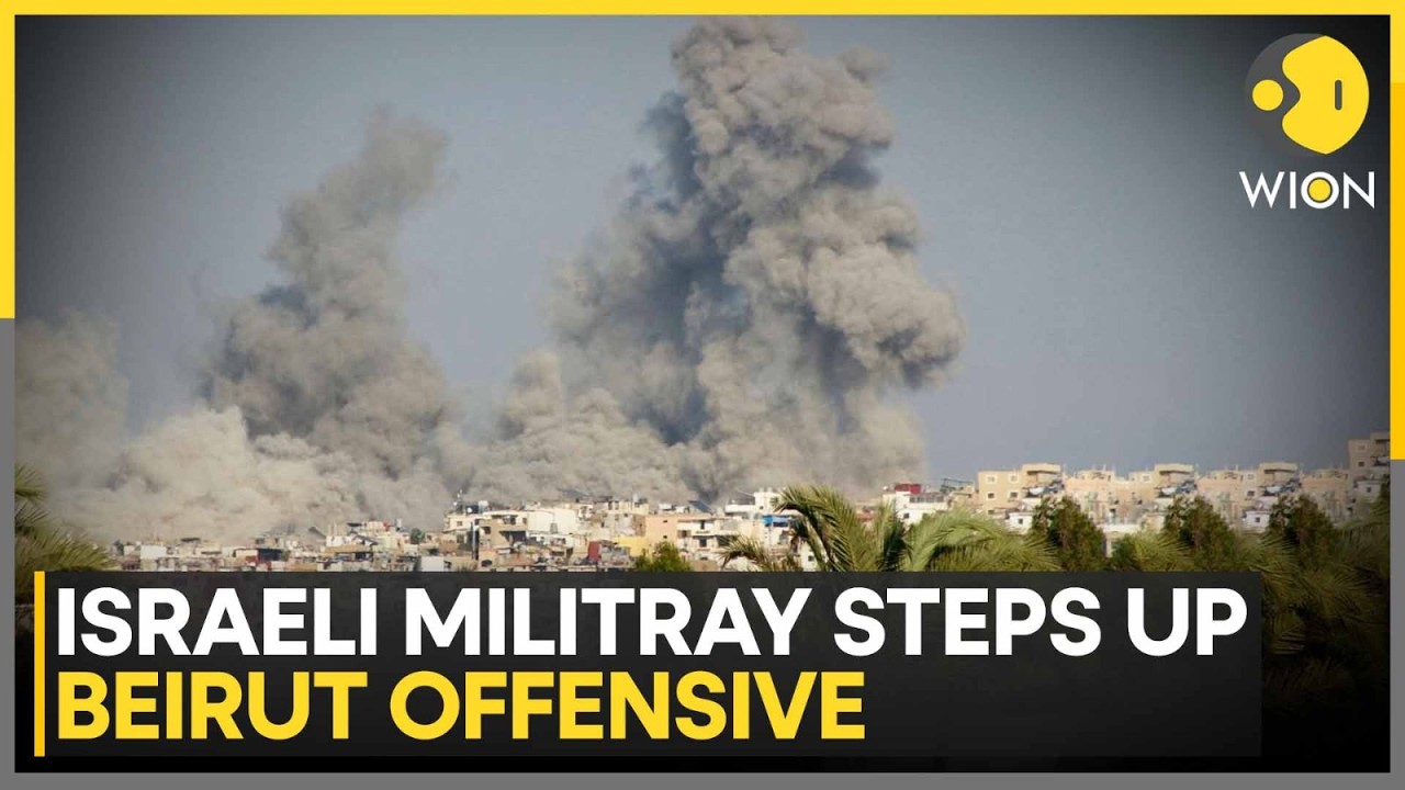 Israeli Airstrikes Hit Building in Beirut's Suburbs |Over 1000 Killed, More Than 1Mn Displaced |WION
