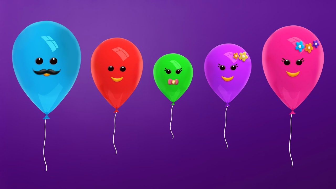 The Finger Family Balloon Family Nursery Rhyme | Balloon Finger Family Songs