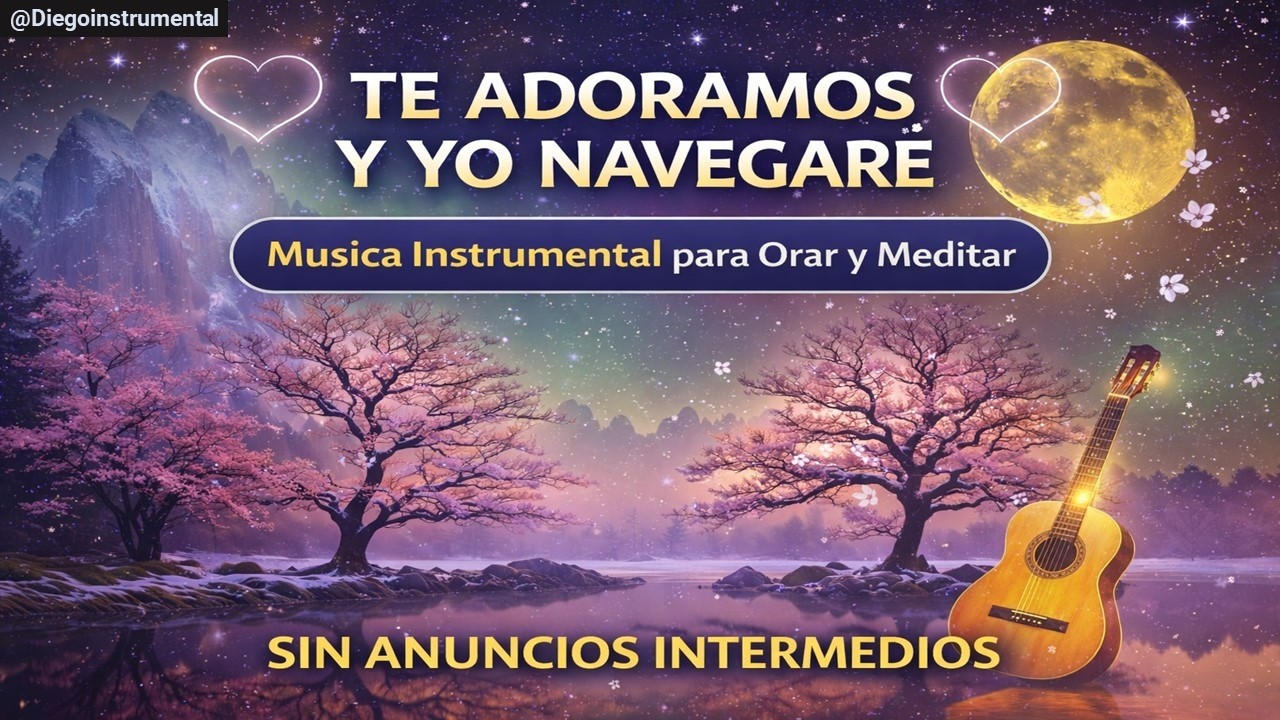 TE ADORAMOS 🙏 YO NAVEGARÉ | Música Instrumental para Orar y Meditar | Sin Anuncios Intermedios