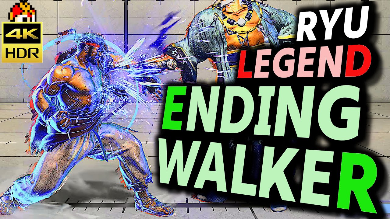 SF6: EndingWalker  Ryu Legend  VS Marisa | sf6 4K Street Fighter 6