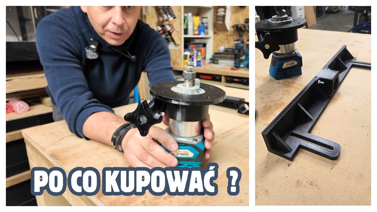 PO CO KUPOWAĆ? Frezarka Pod Blatem + Cyrkiel DIY | PROJEKTY+ DRUK 3D + inne tematy  WARSZTATOWY VLOG