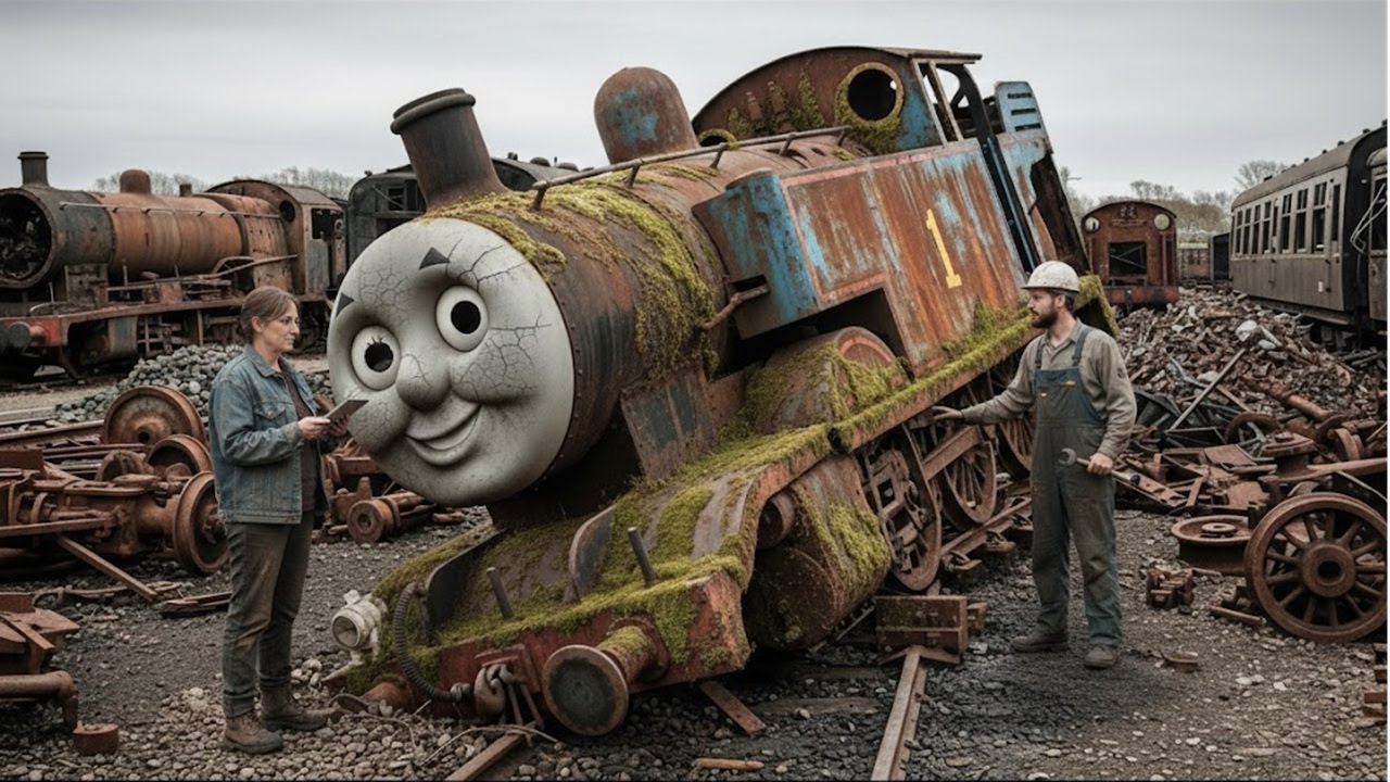 Amazing Restoration – Thomas the Tank Engine Reborn After 25 Years in a Forgotten Scrap Yard