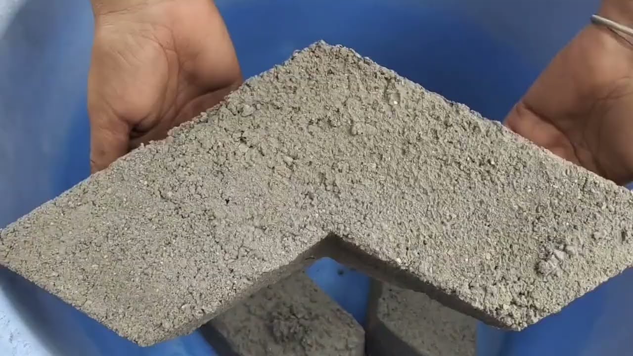 Asmr - Gritty Sand Cement crumbling dry and water 💦#oddlysatisfying 