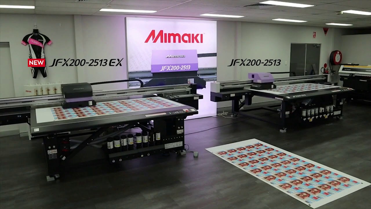 Mimaki JFX200, 2513 EX Wide Format UV LED Flatbed Printer