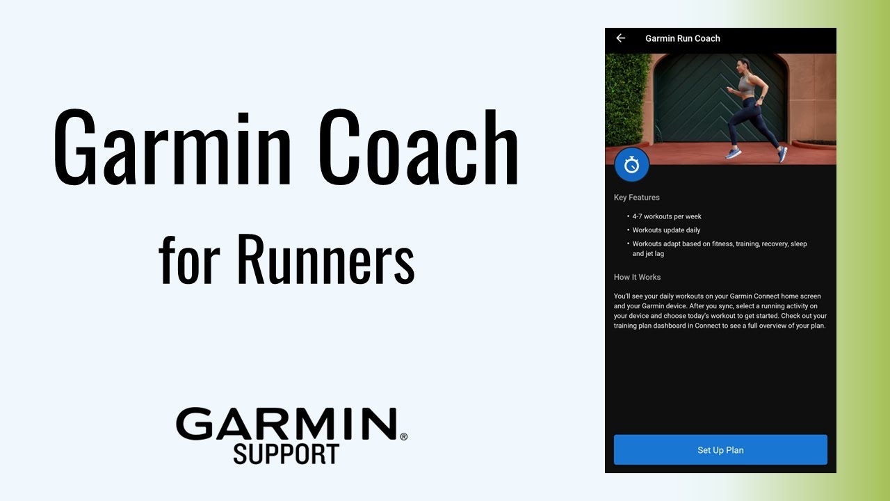 Garmin Coach для бегунов | Начало работы | Поддержка Garmin