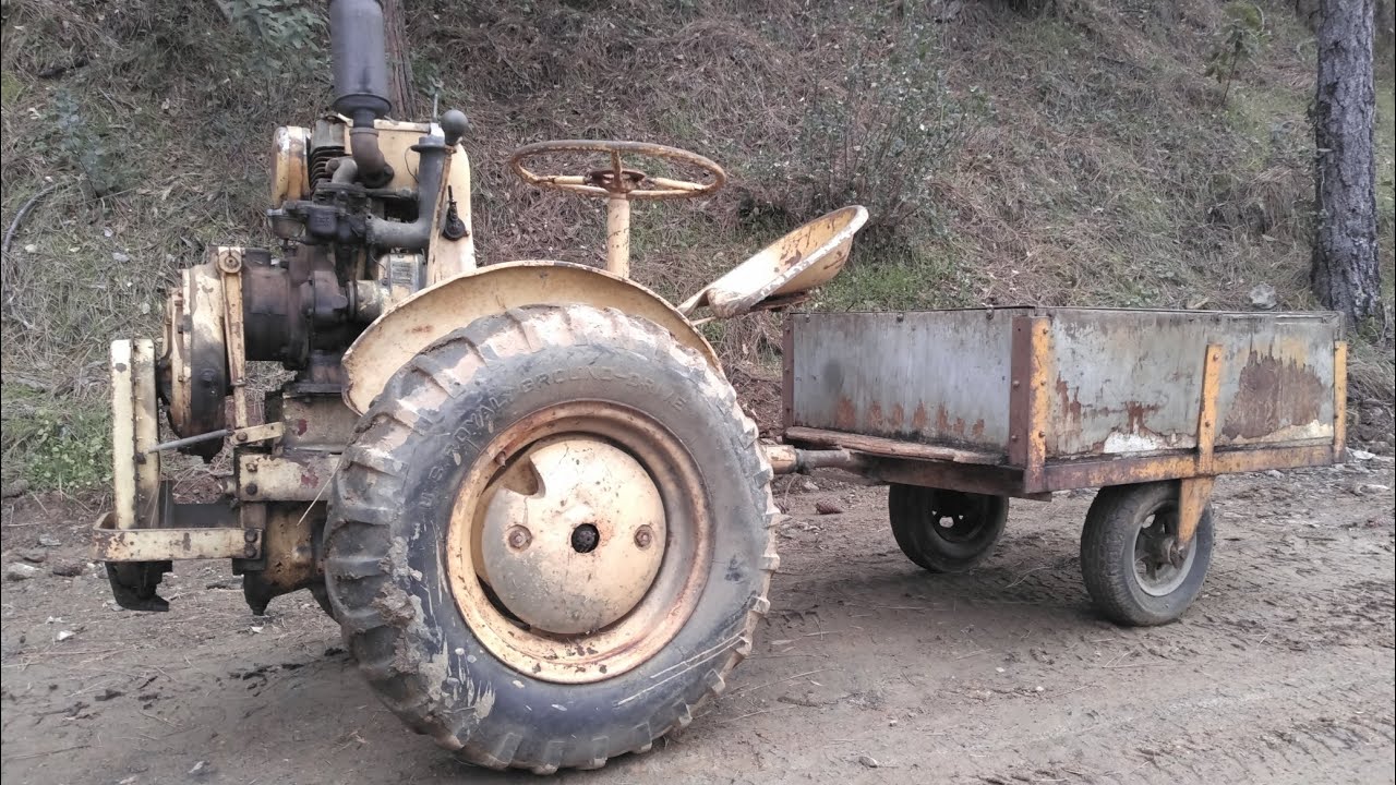Will it start? Abandoned mystery tractor recovered from collapsed shed
