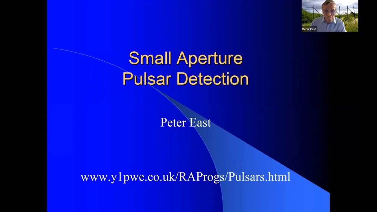 Peter East: Small Aperture Pulsar Detection
