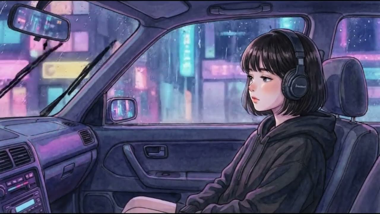 Night Drive with Aiko 🌃 霓虹雨夜：漫無目的的駕駛 (Chill Beats / No Talking) [The Loft Vibes]