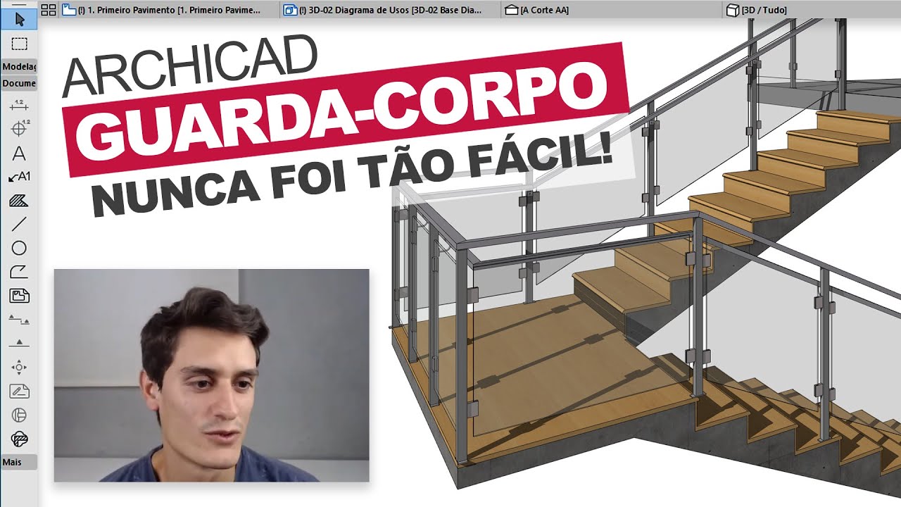 Nunca foi tão Fácil Modelar um Guarda-Corpo | ARCHICAD