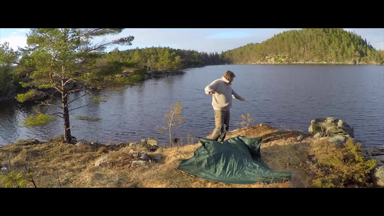 Ørret fiske med kano i Vigdarvatnet