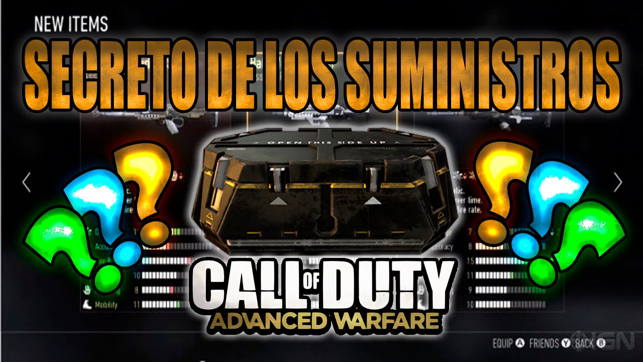 ¿CUANDO TENDRE EL MEJOR ARMA? - SUMINISTROS Y SUS PROBABILIDADES - ADVANCED WARFARE