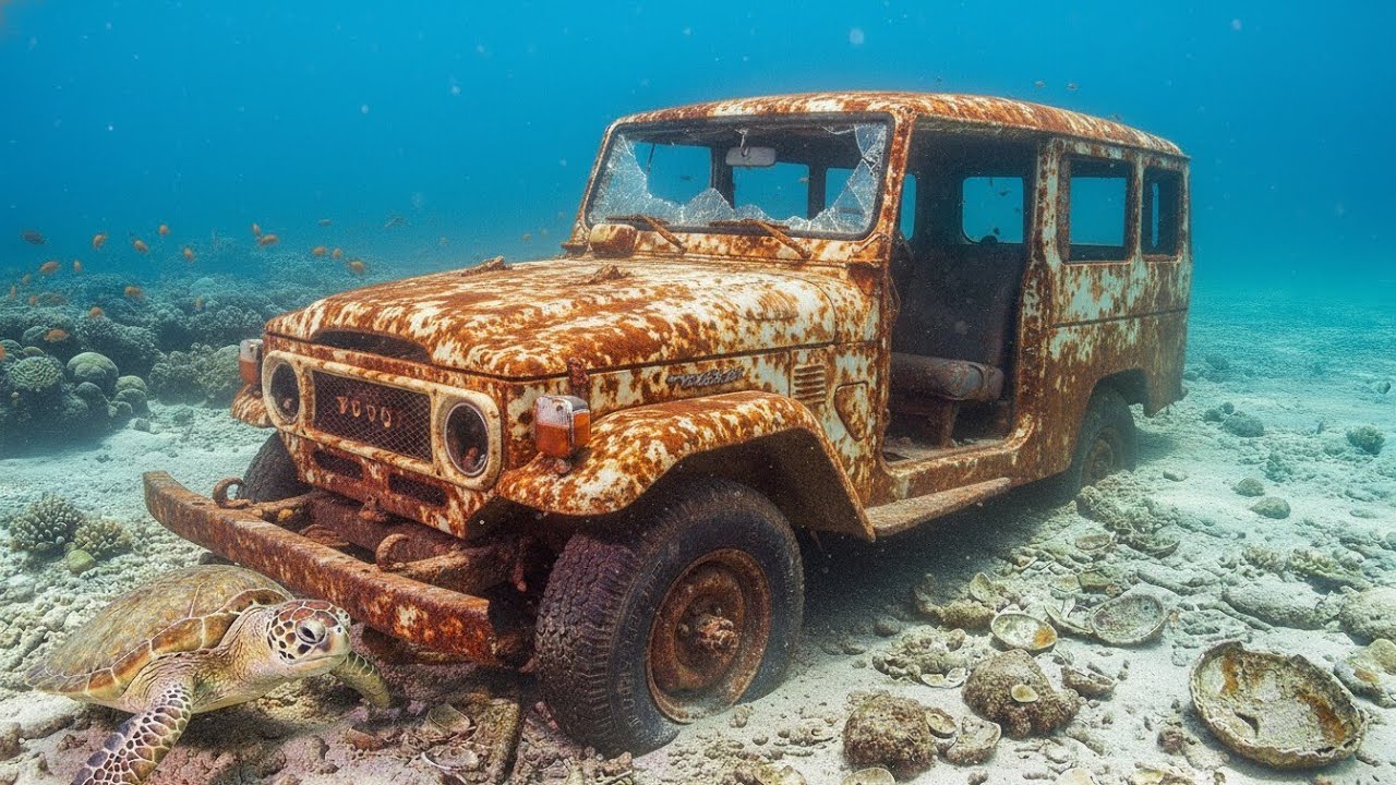 ASMR Car Restoration — Restoring a Toyota Land Cruiser FJ40 Found Underwater