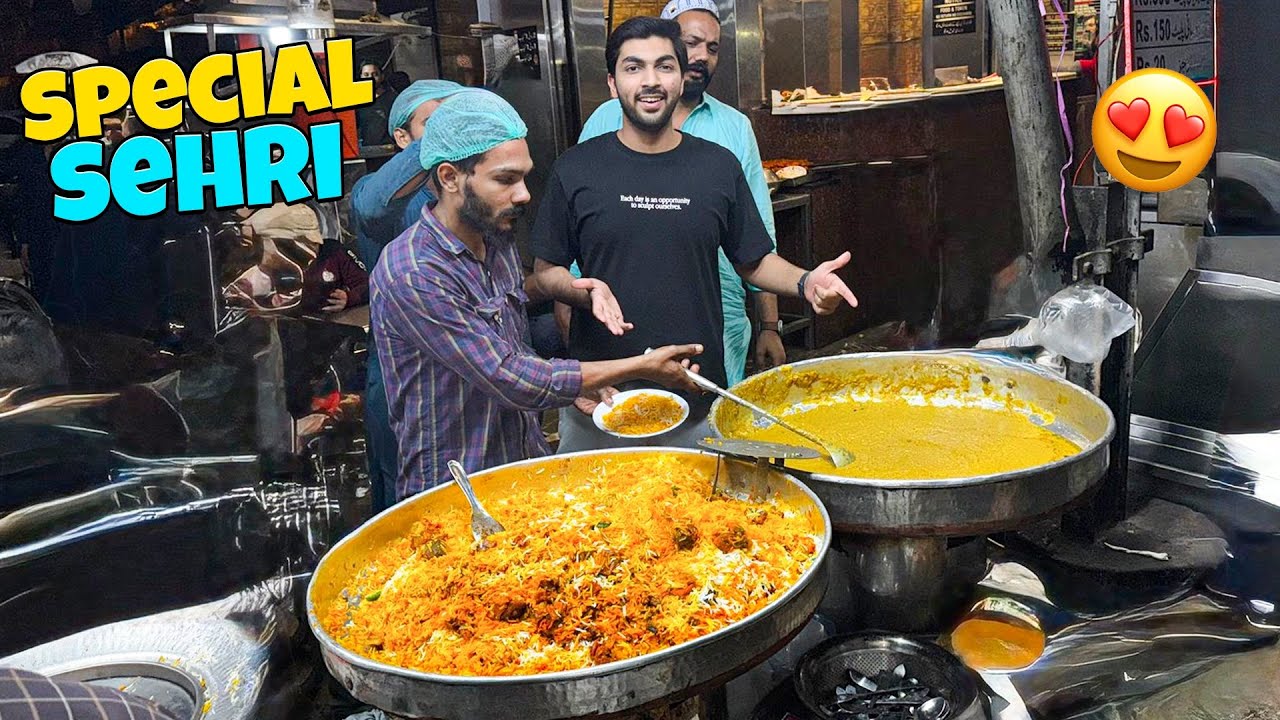 Karachi ki 50 saal purani food street per sehri kar li haleem biryani 😍