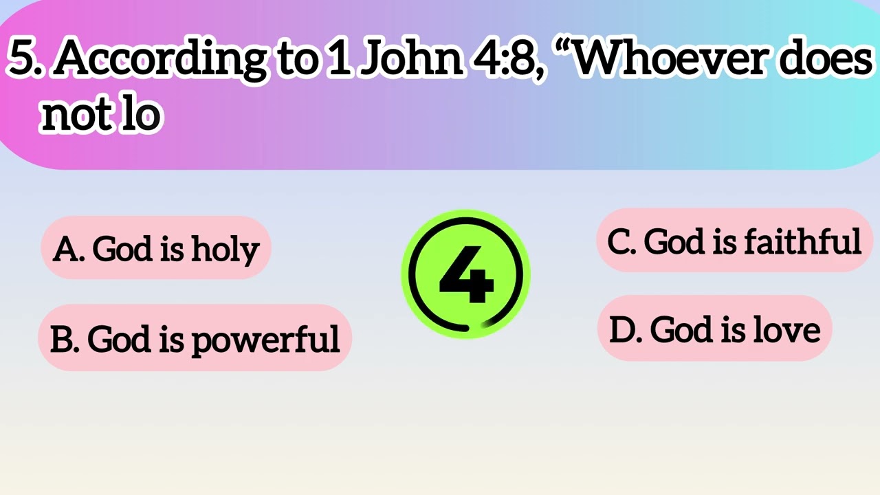 “God’s Love” Bible quizzes  #bible #biblebrain #quiz #love #jesus 