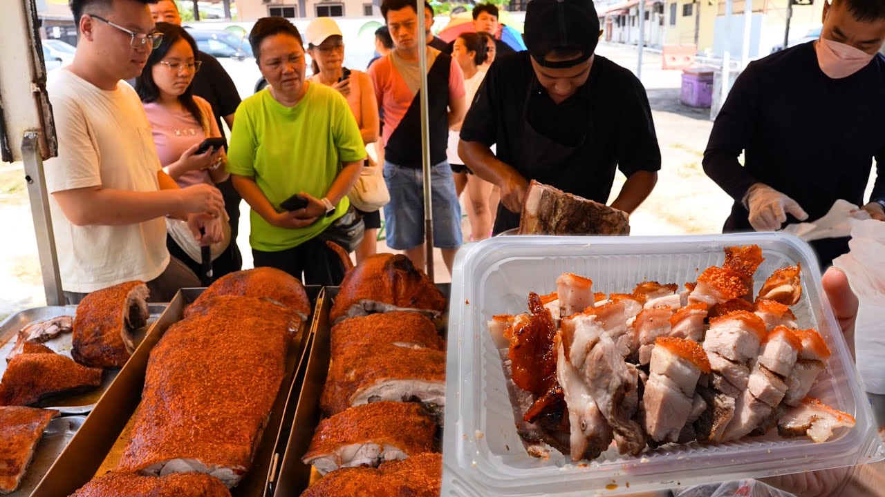 Insane!! This KL Roast Pork in Kepong Has People Going CRAZY–SOLD OUT in 2 Hours?! 吉隆坡甲洞爆红烧肉, 两小时就卖光