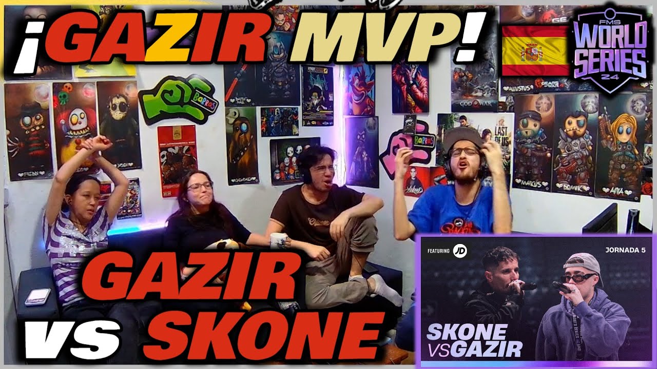 🔴COLOMBIANOS REACCIONAN a GAZIR vs SKONE - ¡GAZIR MVP! [FMS WORLD SERIES SUPERLIGA]