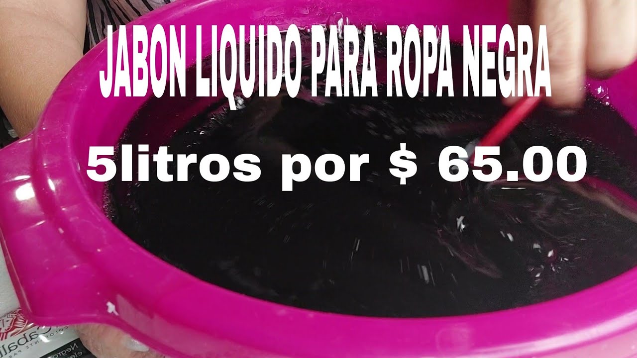 JABON LIQUIDO PARA ROPA NEGRA 5LT POR $65.00