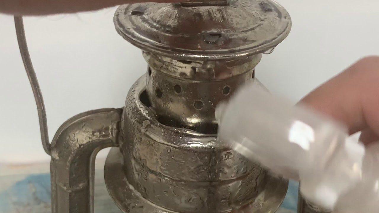 廃盤ランタンPetromax hl1錆取りとオイル漏れ補修　ブラック塗装