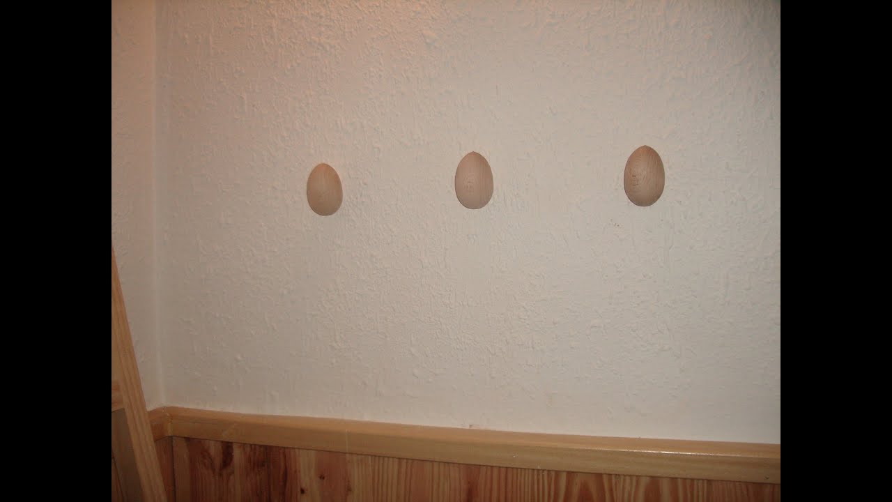 Como hacer percheros madera, forma de huevo  #Diy