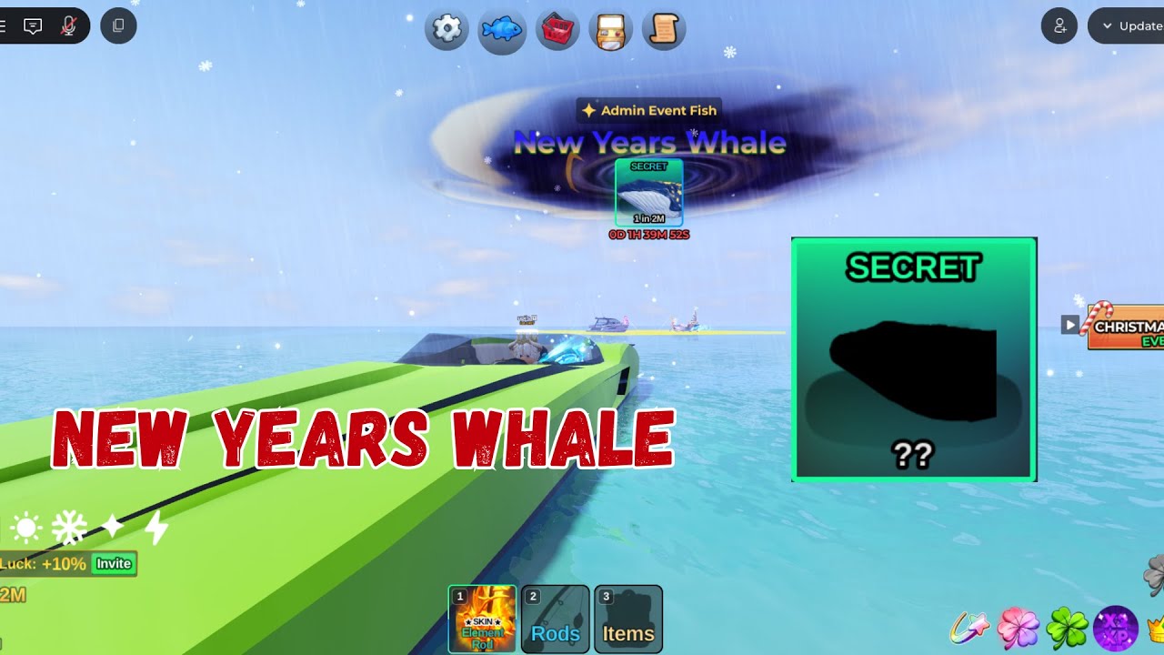 NEW YEARS WHALE, MAU MITOS? #roblox #fishit