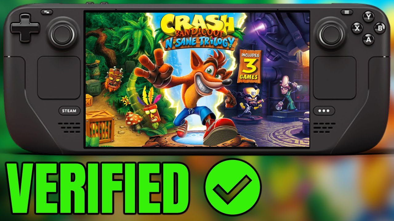 Crash Bandicoot N. Sane Trilogy on LCD Steam Deck VERIFIED - Stable 60 FPS? - Best Way to Play